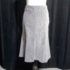 Lightweight grey corduroy skirt
